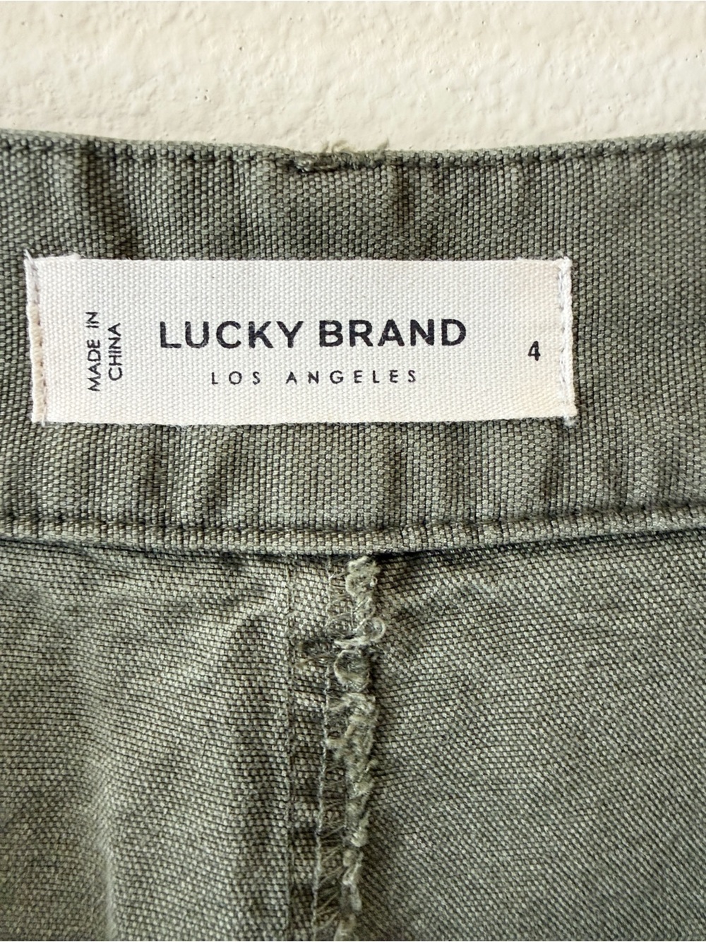 Lucky Brand Barrel Leg Balloon Olive Green Pants - Picture 6 of 8
